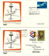 2 Verschillende Enveloppen Dag Van De Aero-filatelie 1969 - Covers & Documents