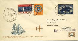 Eerste KLM Vlucht Amsterdam - Monrovia (5 November 1960) - Briefe U. Dokumente