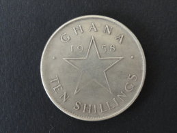 1958 - FAUSSE MONNAIE - 10 SHILLINGS GHANA - Ghana