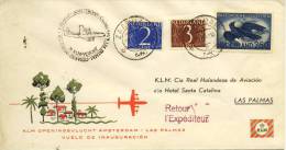 Eerste KLM Vlucht Amsterdam - Las Palmas (5 November 1960) - Lettres & Documents
