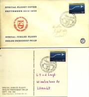 2 X Special Jubilee Flight Philips Friendship (1966) - Lettres & Documents