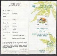 INDIA, 2005, World Environment Day, (Green Cities), Folder - Cartas & Documentos