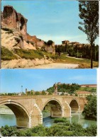 Cesena: Lotto 2 Cartoline Viaggiate 1970-1971 (Ponte Vecchio Sul Savio / Ruderi E Rocca Malatestiana) - Cesena