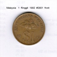 MALAYSIA    1  RINGGIT  1992  (KM # 54) - Maleisië