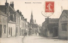 Delcampe - BONNEVAL LA RUE DE CHARTRES ENVOYEE A UN SABOTIER DE THIS A MEZIERES ARDENNES - Bonneval