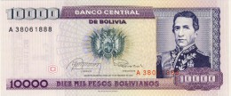 BILLET # BOLIVIE # 10000 PESOS BOLIVIANOS   # 1984 # PICK N° 169 - Bolivien