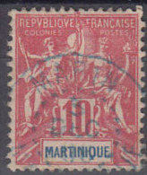 #48# MARTINIQUE N° 45 Oblitéré En Bleu Marin - Oblitérés