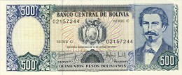 BILLET # BOLIVIE # 500  PESOS BOLIVIANOS   # 1981 # PICK N° 165 - Bolivie