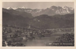 C1930 LUNGERN MIT BERNERALPEN - Lungern