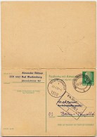 DDR P77 Postkarte Mit Antwort ZUDRUCK BÖTTNER #3 Sost. 40 J. ERSTFLUG BERLIN-WIEN 1967 - Cartes Postales Privées - Oblitérées