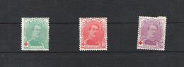 OCB 129 ==> 131 * Postfris Met Scharnier - 1914-1915 Croix-Rouge