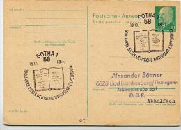 100 Years ARCTIC EXPEDITION Gotha 1968 On East German Reply Postal Card P77A - Arctische Expedities