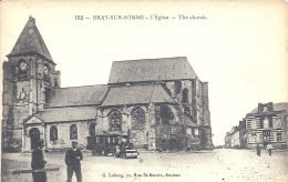 PICARDIE - 80 - SOMME - BRAY SUR SOMME - L'église - Animation Et Rouleau - Bray Sur Somme