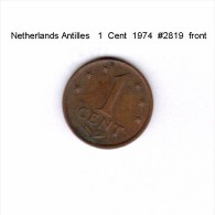 NETHERLAND ANTILLES    1  CENT  1974  (KM # 8) - Antilles Néerlandaises