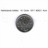 NETHERLAND ANTILLES    10  CENTS  1971  (KM # 10) - Antilles Néerlandaises