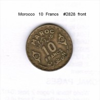 MOROCCO   10  FRANCS    (Y # 49) - Marocco