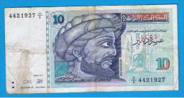 TUNEZ - 10 Dinar  1994 Circulado  P-87 - Tunisia