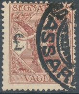 Italia 1924  1 Lira  Postage Due -  Used - Vaglia Postale