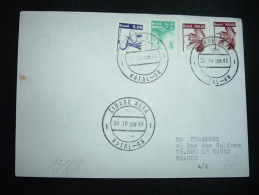 LETTRE POUR FRANCE TP CAJU 100,00 X2 + MARACUJA 10,00 + CABOLA BRANCA 5,00 OBL. 16 JUN 83 CIDADE ALIA - NATAL-RN - Covers & Documents