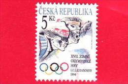 REP. CECA - CZECH R. - USATO - 1994 - Sport Invernali - Giochi Olimpici - Sci Di Fondo - XVII Winter Olympiad In Lilleha - Usati