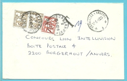 Ongerankeerde Brief Met Stempel BRUXELLES, Getaxeerd (taxe) Met TX 70+71 Met Stempel BORGERHOUT - Lettres & Documents