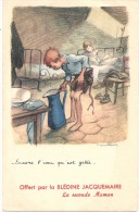 Illustrateur Poulbot - Encore L'eau Qui Est Gelée  -PUB Jacquemaire   - écrite Excellent état - Poulbot, F.