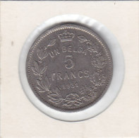 UN BELGA - 5 FRANCS NICKEL ALBERT I 1931 FR Pos A - 5 Francs & 1 Belga