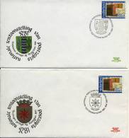 4 Bijzondere Enveloppen Van De RPhV (CW = € 22,69) - Lettres & Documents