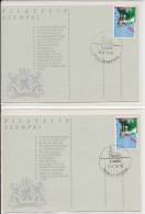 2 X Filatelieloket Ermelo (1988) - Lettres & Documents