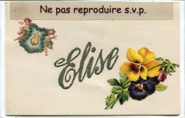 - Fête - Elise - Magnifique, Anges, Fleurs, écrite, Timbre De 10c, 1911, TBE, Scans. - Geburtstag