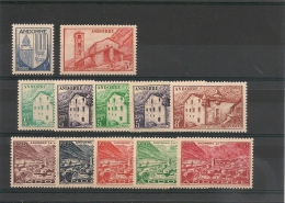 ANDORRE  Années 1948/51 N° Y/T 119/133 Incomplète** Côte: 28,60 € - Ungebraucht