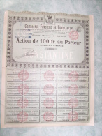 Action De 100 Francs Au Porteur - Compagnie Fonciere De Constantine - Afrique