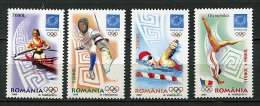 (CL 98) Roumanie ** N° 4905 à 4908 - J.O. D'Athènes (aviron, Escrime, Natation, Gym.) - Ungebraucht