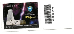 2012 - Italia 3421 Folgore - Codice A Barre ---- - 2011-20: Nieuw/plakker