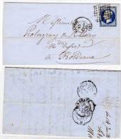 Lettre De NANTES  -avec   Yvert N° 14 Ab ?    (61344) - 1849-1876: Classic Period