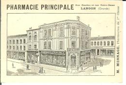 CPA  LANGON, Pharmacie Principale Rue Maubec Et Rue Notre Dame  8746 - Langon