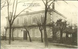 CPA  LANGON, Hôtel Et Café De La Gare  8749 - Langon