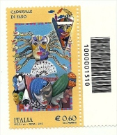 2013 - Italia 3429 Carnevale Di Fano - Codice A Barre ---- - 2011-20: Mint/hinged