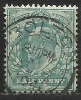 # Gran Bretagna - 1/2 P. Usato/used - N. Stanley Gibbons 215 - N. Unificato 106A - Oblitérés