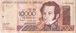 BILLETE DE VENEZUELA DE 10000 BOLIVARES DEL AÑO 2001 (BANKNOTE) - Venezuela