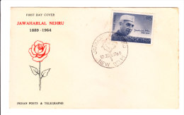 First Day Cover Issued From India On Jawaharlal Nehru On 12.06.1964 - Briefe