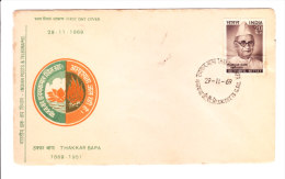 First Day Cover Issued From India On Thakkar Bapa On 29.11.1969 - Enveloppes