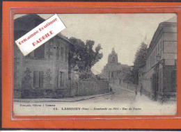 Carte Postale 60. Lassigny  Rue De Noyon  Bombardée En 1914 Trés Beau Plan - Lassigny