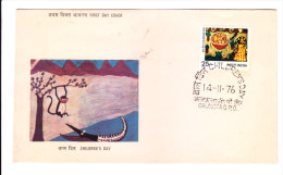 First Day Cover Issued From India On Children´s Day On 14.11.1976 - Briefe