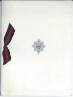 Carte Bristol  De Voeux à Deux Volets /Angleterre/avec Insigne Militaire Armée Royale Et Ruban De Deuil/1962   CVE26 - Altri & Non Classificati