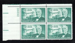 #1184, #1185, #1186 Lot Of 3 Plate # Block Of 4 US Postage Stamps Senator Norris, Naval Aviation, Workmen's Compensation - Números De Placas