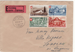 1945 Svizzera - Pro Patria - Storia Postale