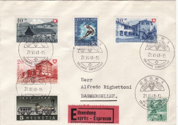 1948 Svizzera - Espresso Con Affrancatura Mista - Storia Postale