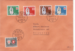 1957 Svizzera - Pro Patria - Storia Postale