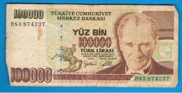 TURQUIA - TURKEY - 100.000 Liras 1970   Circulado  P-205 - Turquie